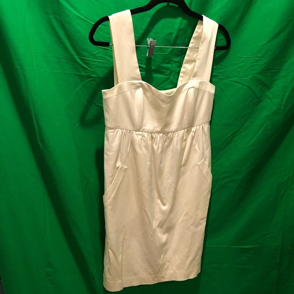 Laila Azhar cream cotton/silk size 6 summer dress